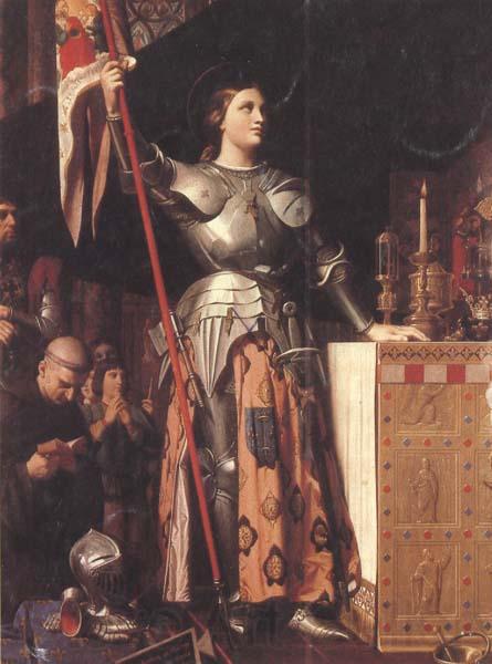 Jean Auguste Dominique Ingres Joan of Arc at the Coronation of Charles VII in Reims Cathedral (mk45) Norge oil painting art